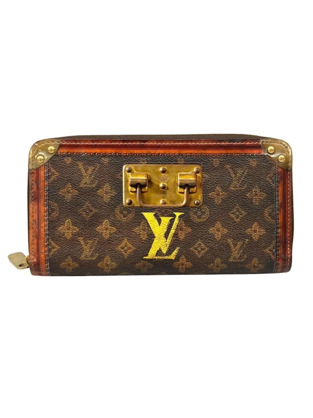 Louis Vuitton Wallet Transformed Canvas Zippy Monogram Leather